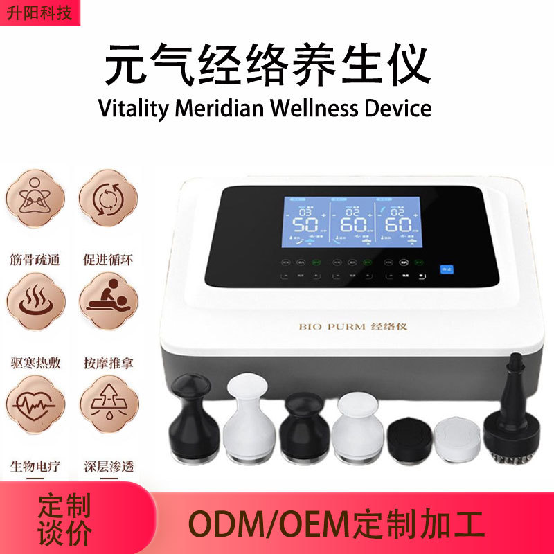 元气植经络仪高频中频低频经络灸导仪筋通脉冲能量新款三通大师