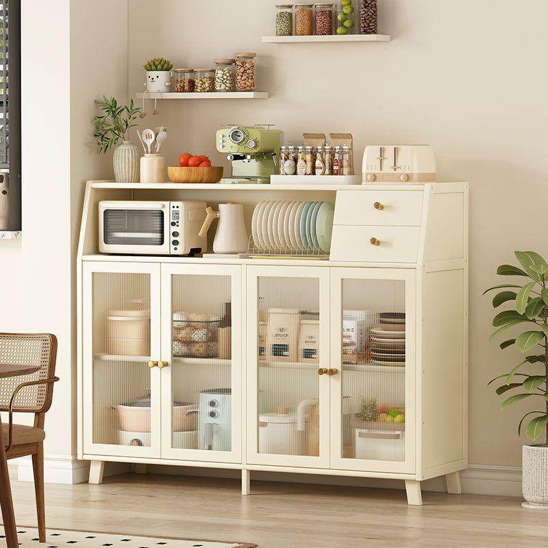 餐边柜奶油风客厅收纳橱柜子家用厨房储物柜靠墙一体置物中古边柜,收纳整理,烫衣板及配件,淘宝优惠券,粉丝福利购,淘宝优惠卷