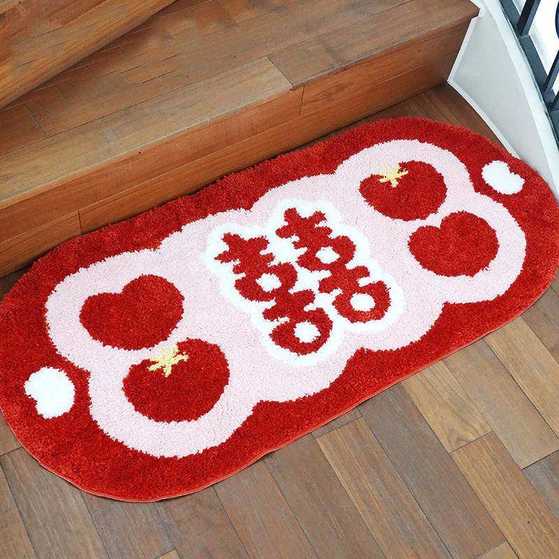 红地毯结婚用装饰爱心喜字脚垫卧室地毯防滑垫加厚吸水植绒地毯,节庆用品/礼品,新娘配件,淘宝优惠券,粉丝福利购,淘宝优惠卷
