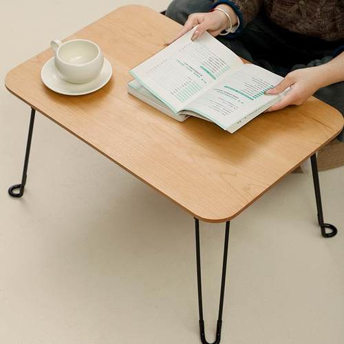 K8黑胡桃木飘窗桌子轻奢榻榻米可折叠矮桌日式小茶几实木炕几小茶