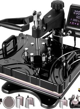 新款黑色多功能烫画机29*38cm烫印机服装图案热转印机器