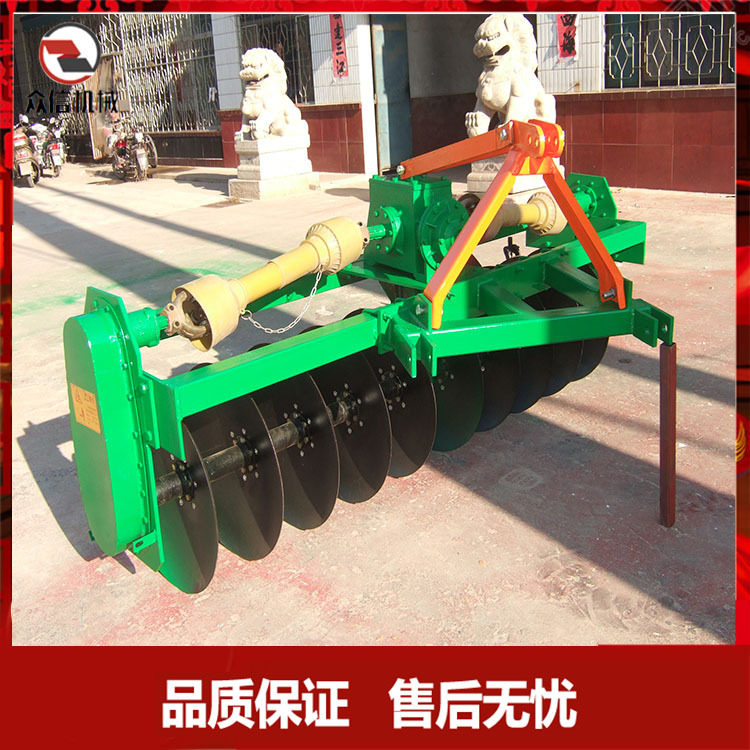 农用机械耕地犁圆盘犁加重方梁圆梁单双侧传动农田耕种
