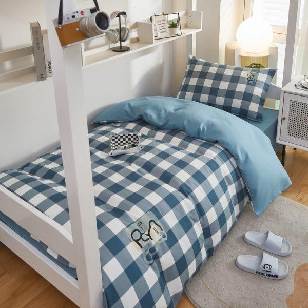 宿舍三件套单人床学生寝室男大学上下铺床单被罩被套学校床上用品