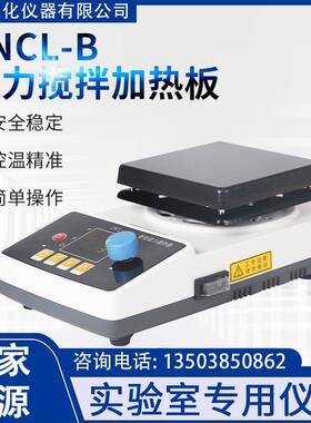 郑州生化实验仪器磁力搅拌器实验室加热板ZNCL-B数显恒温搅拌器