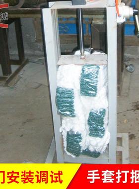禧诚机械供应自动调节打捆机劳保手套打包机打包压缩机器