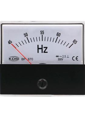 供应指针式频率表BP-67045-65Hz300V圆形开孔电表