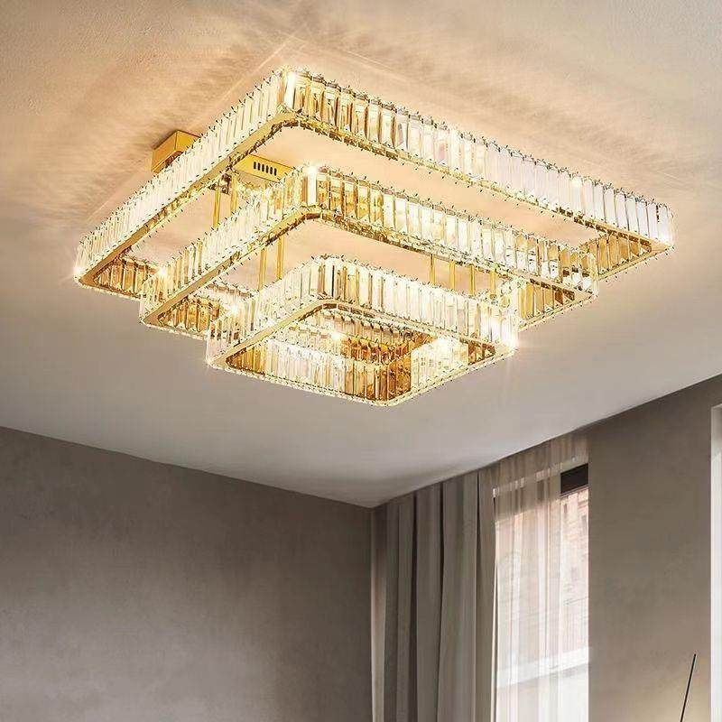 led吸顶水晶灯新款长方形客厅灯现代轻奢卧室灯房间灯奢华餐厅灯,纺织面料/辅料/配套,纺织机械配件,淘宝优惠券,粉丝福利购,淘宝优惠卷