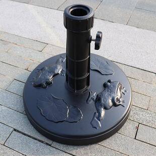 户外太阳伞底座金属遮阳伞底座伞座灌水泥加厚底座大伞户外水泥