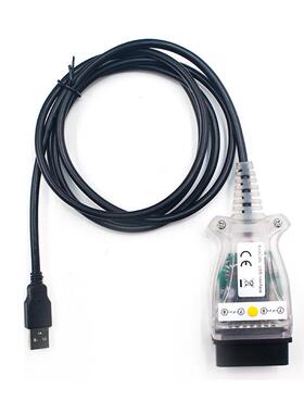 新款ForBMWINPAK+DCANWithFT232RL带开关刷隐藏白壳蓝壳