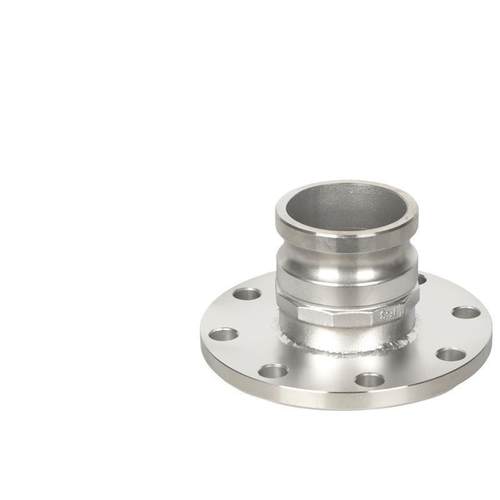 304/316不锈钢快速接头F型带法兰油罐车阳端法兰盘接头2寸3寸4寸