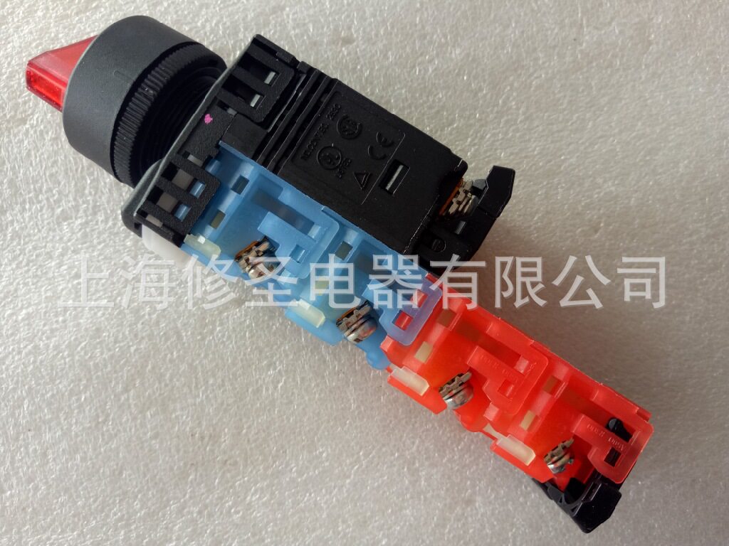 原包装批发价FUJI带灯按钮AR22PL-211E3R富士选择开关2位红色旋钮