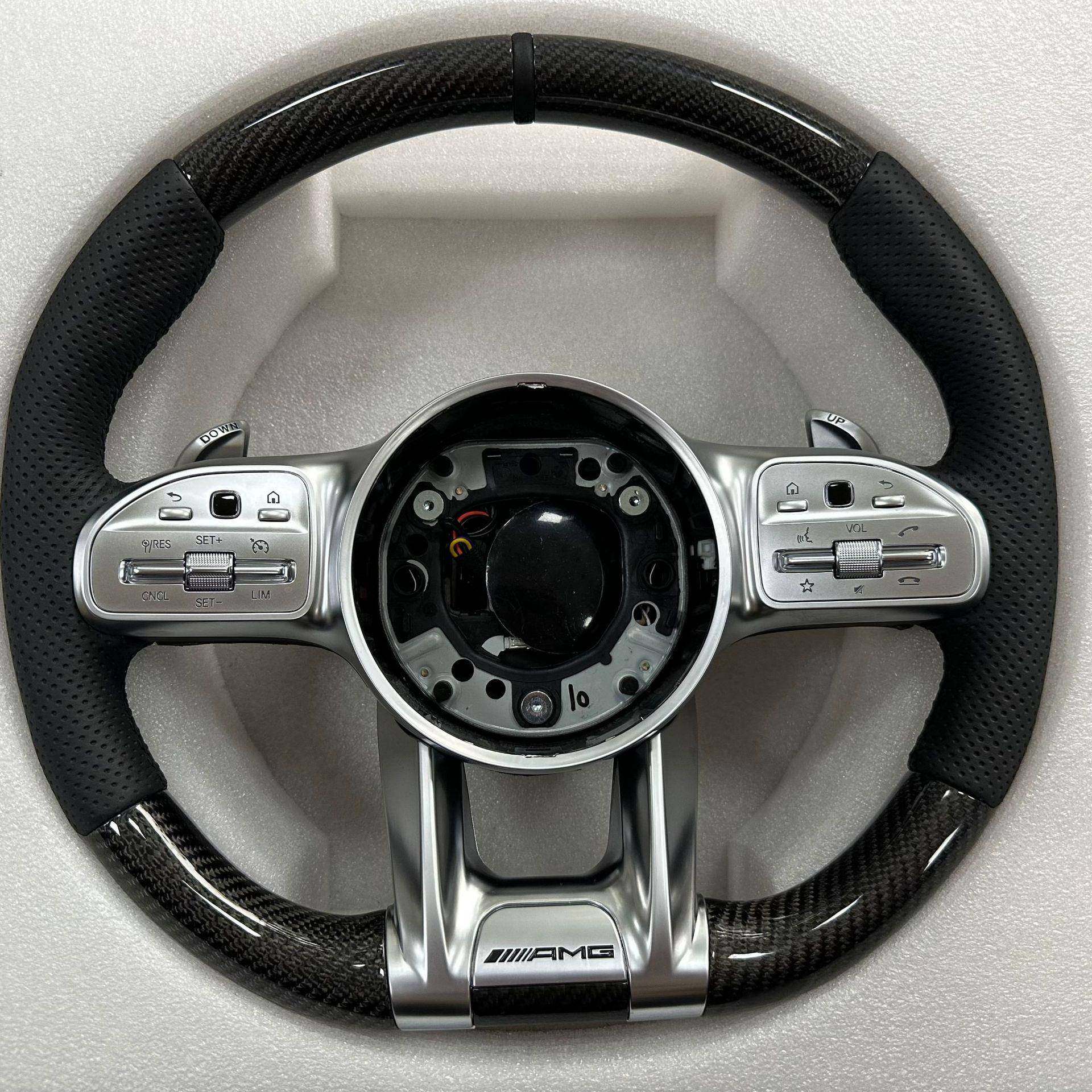适用奔驰老款改装AMG碳纤维方向盘AECSG级GLC260GLECLSGT专用汽车,特色手工艺,其他特色工艺品,淘宝优惠券,粉丝福利购,淘宝优惠卷