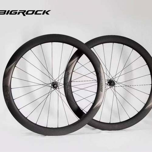 bigrock大石影豹EMPOW公路自行车碳纤维轮组50mm桶轴碟刹真空