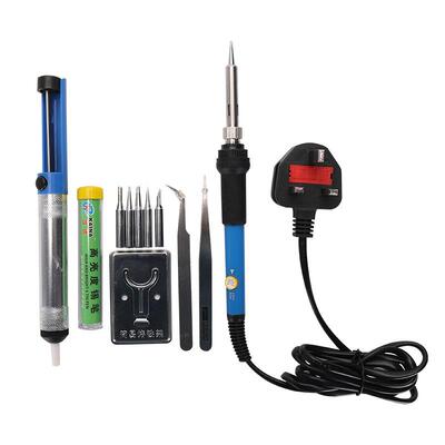 现货英规可调温电烙铁220V工业内热式洛铁家用维修电烙铁60W