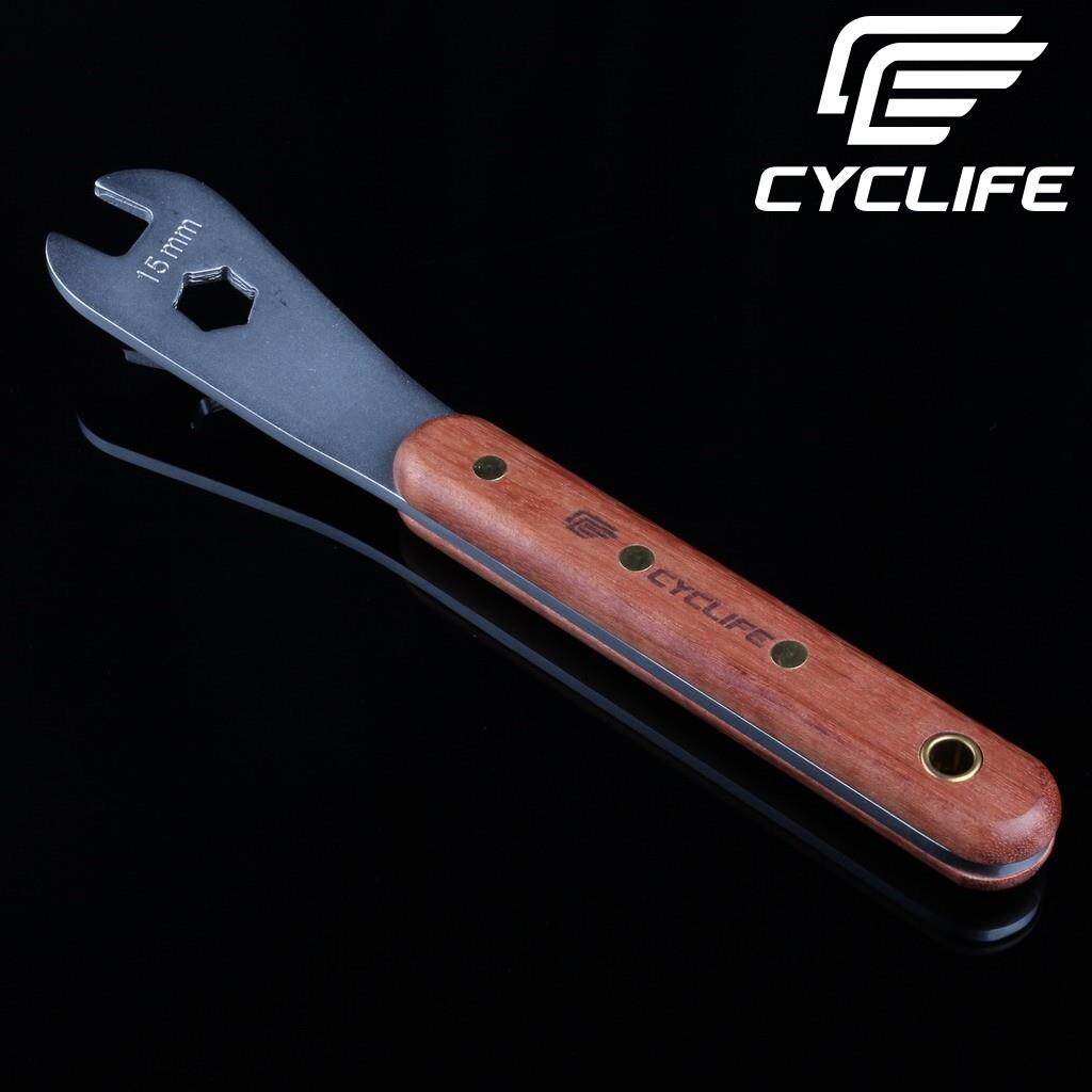 CYCLIFE车店专业工具自行车拆装脚踏专铬钼钢实木用扳手CL-612