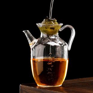 小青柑泡茶壶高颜值可明火茶壶仿宋玻璃执壶女士公道杯