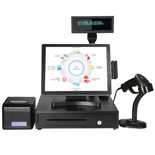 超市触摸收银一体机英文西班牙文俄文韩日文泰文老挝语高棉语缅语