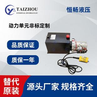 动力强重量轻电动托盘车微型动力单元 经久耐用12v24v小型液压泵站