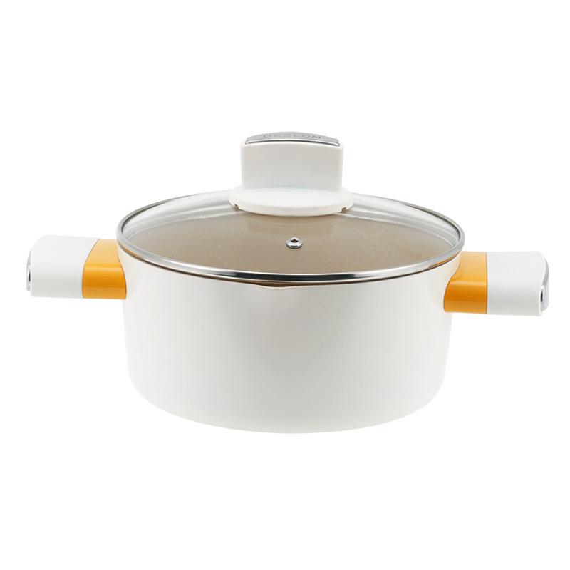 德世朗(DESLON)银月麦饭石不粘汤锅DFS-T952家用20cm汤锅