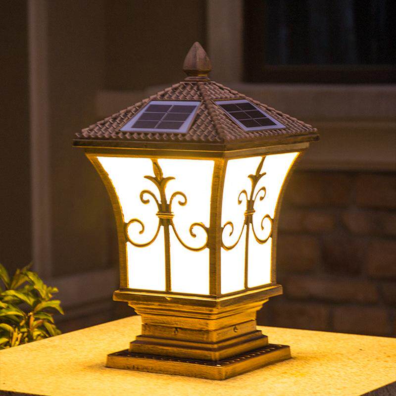 太阳能柱头灯户外围墙大门柱子院墙灯防水室外欧式花园别墅庭院灯