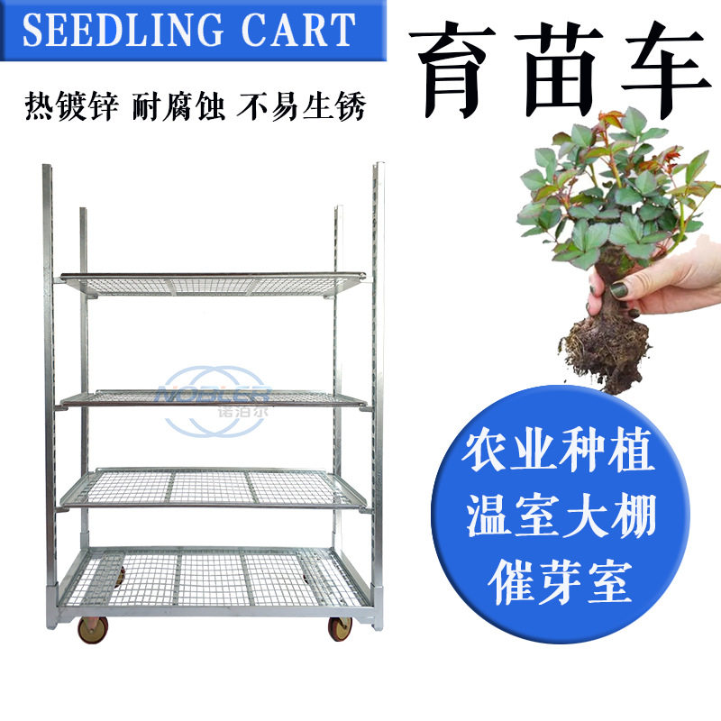 厂家工具车农业蔬菜育苗车不生锈热镀锌育苗架花卉台车做定