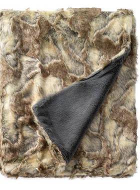 厚房式仿皮草加毛绒毯子双人沙发盖毯加绒欧式美样板秋冬床655554
