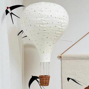 in居s风韩系儿童房手布艺气工球挂饰家装纯饰热气球灯罩24006270