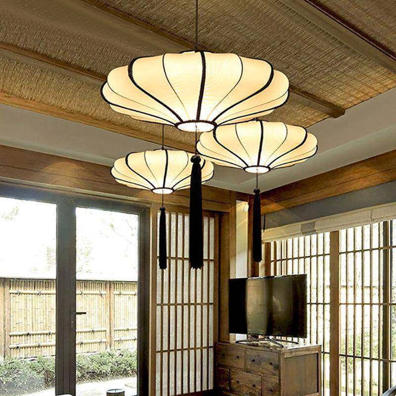 新中式布艺餐吊灯BYG-215国风艺术茶空间客厅酒店火中锅店厅楼婚,家装灯饰光源,智能吊灯,淘宝优惠券,粉丝福利购,淘宝优惠卷