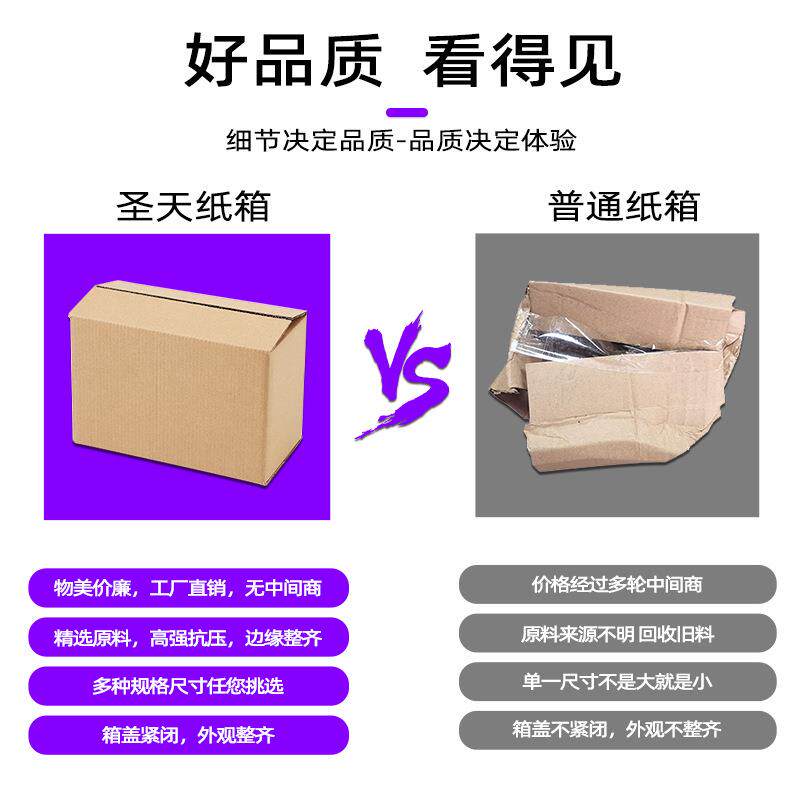 快盒ZKB包邮1-13号三层瓦楞快盒递纸箱批递发特打包子半高硬纸箱
