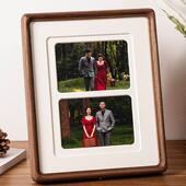 婚结婚相框摆件送情侣念礼相物片框架打印加框做成纱纪照摆台1361