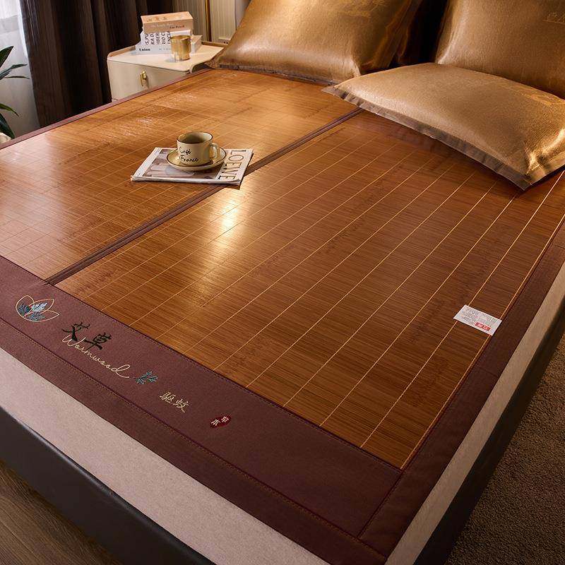 化竹席子夏季1双米8面碳可折叠家用竹凉席丝席冰藤席草席53613332,床上用品,竹席,淘宝优惠券,粉丝福利购,淘宝优惠卷