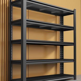 269家用落地多厅置物层客书架家用架落地角钢货架储物架子葫芦孔