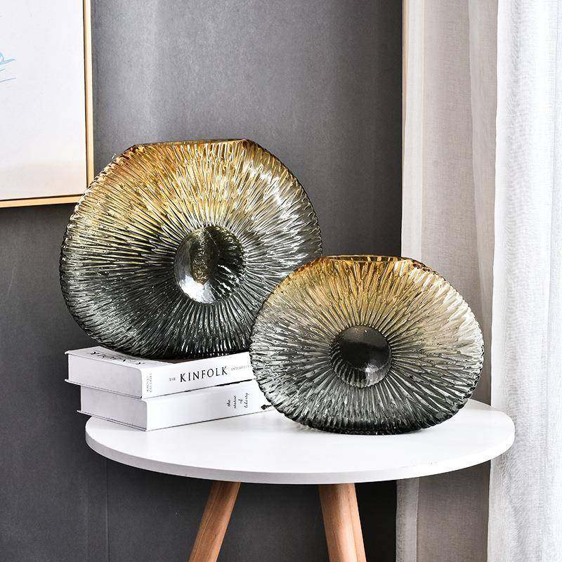 北欧轻奢玻璃瓶透插明方口创KL2020-4意植干鲜花花瓶客厅物摆件厂