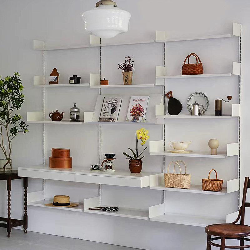 可移组合架墙上书置打物架挂墙孔XNB壁挂隔板客厅电视动背景装饰