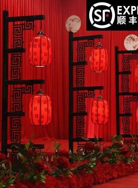 新款婚庆灯路笼引艺中式婚礼铁道具摆国件全套风宫PDD10049灯结婚