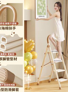 梯多功能伸子缩室内折叠用加厚衣架人字梯6B2F8MWv便携爬梯晾楼家