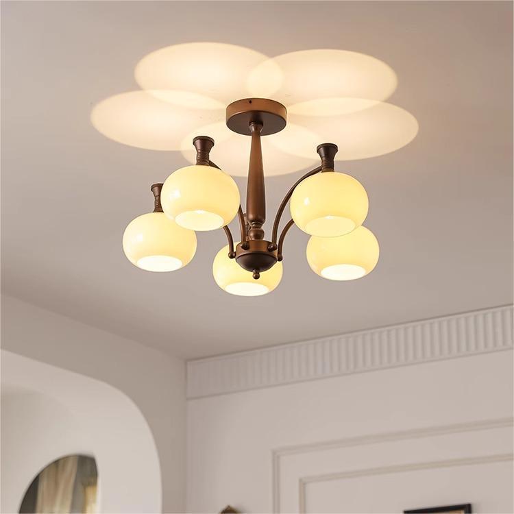 中厅古吊灯客新款美式复古灯大厅灯大气高级感卧室餐98主厅灯