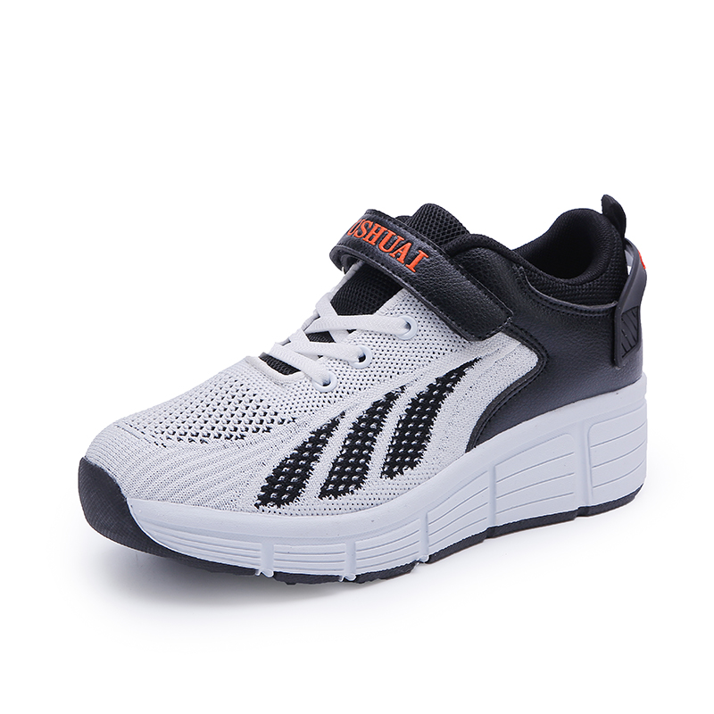 暴走鞋儿童双轮隐形男女成人学生自动单轮多功能滑轮W鞋爆走鞋春