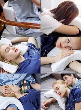 新款双人枕情侣睡眠记忆棉枕拱形枕慢回防弹压力枕OQB手麻枕护颈