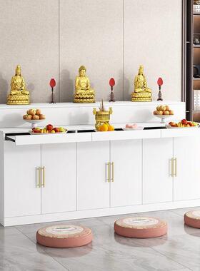 用供桌定制柚中式供奉神台像佛50087台大家型供台佛柜贡桌佛香案