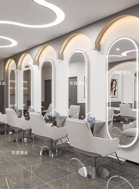 网6532红理款发店子发廊专用美店发镜台led灯潮单面镜镜剪发烫染