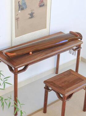 古琴桌凳业新桌中式仿古榫卯实木榆60758木家具古专琴琴架古琴琴