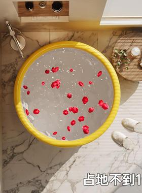 用泡澡桶大人儿童折折叠收纳全身熏蒸汗桶蒸两用家成人浴97221可