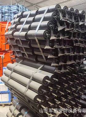 滚筒输带托辊缓送冲橡防滑减震无动ONZ力胶辊托支架槽型托辊