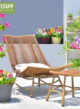 摇椅躺椅大人花园阳台家用午睡椅懒人摇摇椅老子户椅外庭院95033