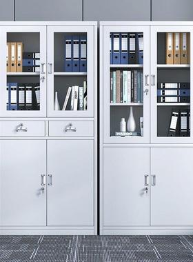 凭铁皮文件柜办公资34306料用档衣案柜钢制证柜家更储物柜带锁柜