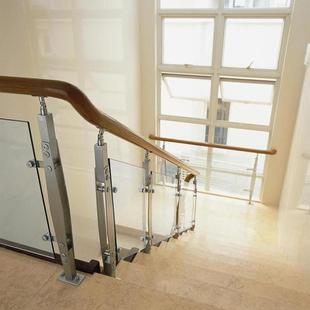 304/31713016不锈钢玻璃楼扶梯柱地铁场商人立行道护栏楼梯手栏杆