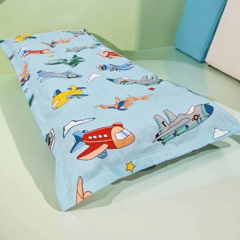 儿童加长薄款枕头双芯长亲子卡人通可爱小孩低一体90927枕不变形