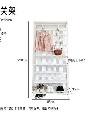 架玄架门边物架五金41257货架洞关洞板板置物架收置纳免打孔落地