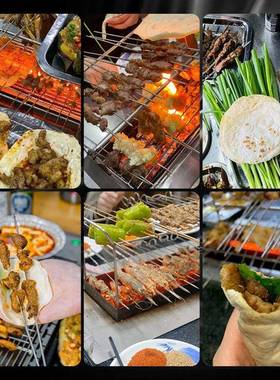 淄博不锈碳烧烤炉商用炉子无烟户外PDD10207钢红烤家炉用考炉烤炉